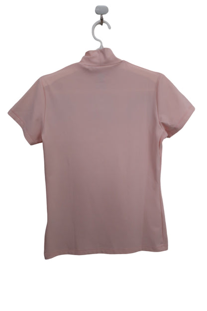 DESCENTE(デサント) 半袖モックネックシャツ ピンク レディース M A-4