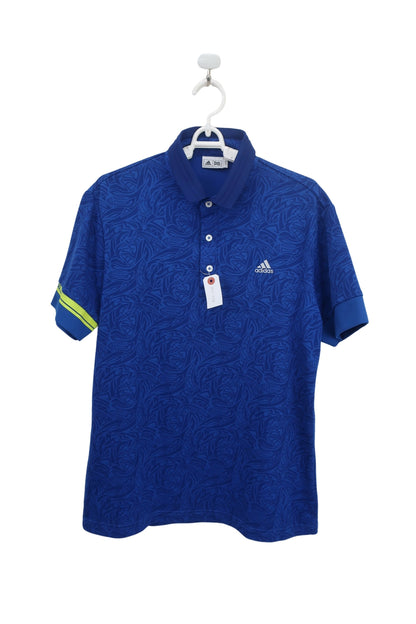 adidas(アディダス) ポロシャツ 青総柄 メンズ L/G A