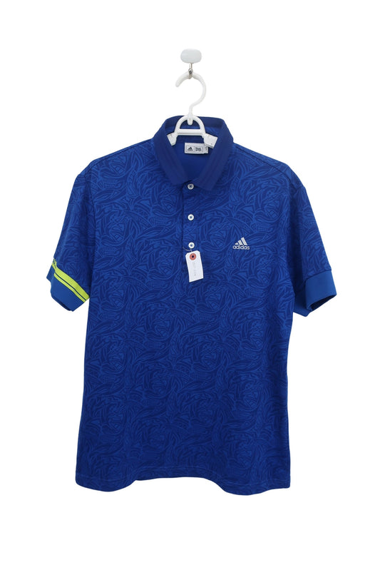 adidas(アディダス) ポロシャツ 青総柄 メンズ L/G A