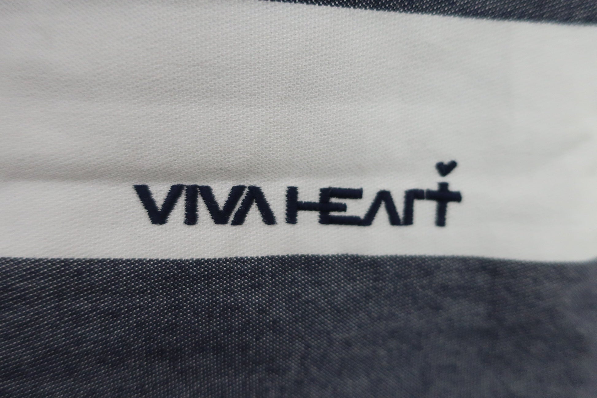 VIVA HEART(ビバハート) スカート 白ネイビーボーダー レディース 38 B