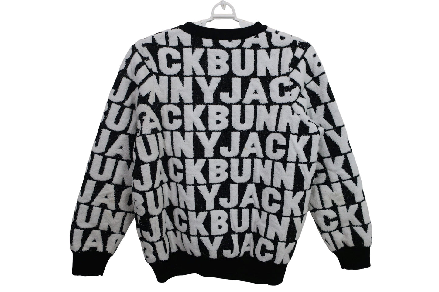 Jack Bunny(ジャックバニー) セーター 黒白ロゴ文字柄 レディース 1 263-1270016 B