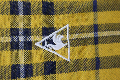 le coq sportif(ルコックスポルティフ) ポロシャツ 黄色チェック レディース L A