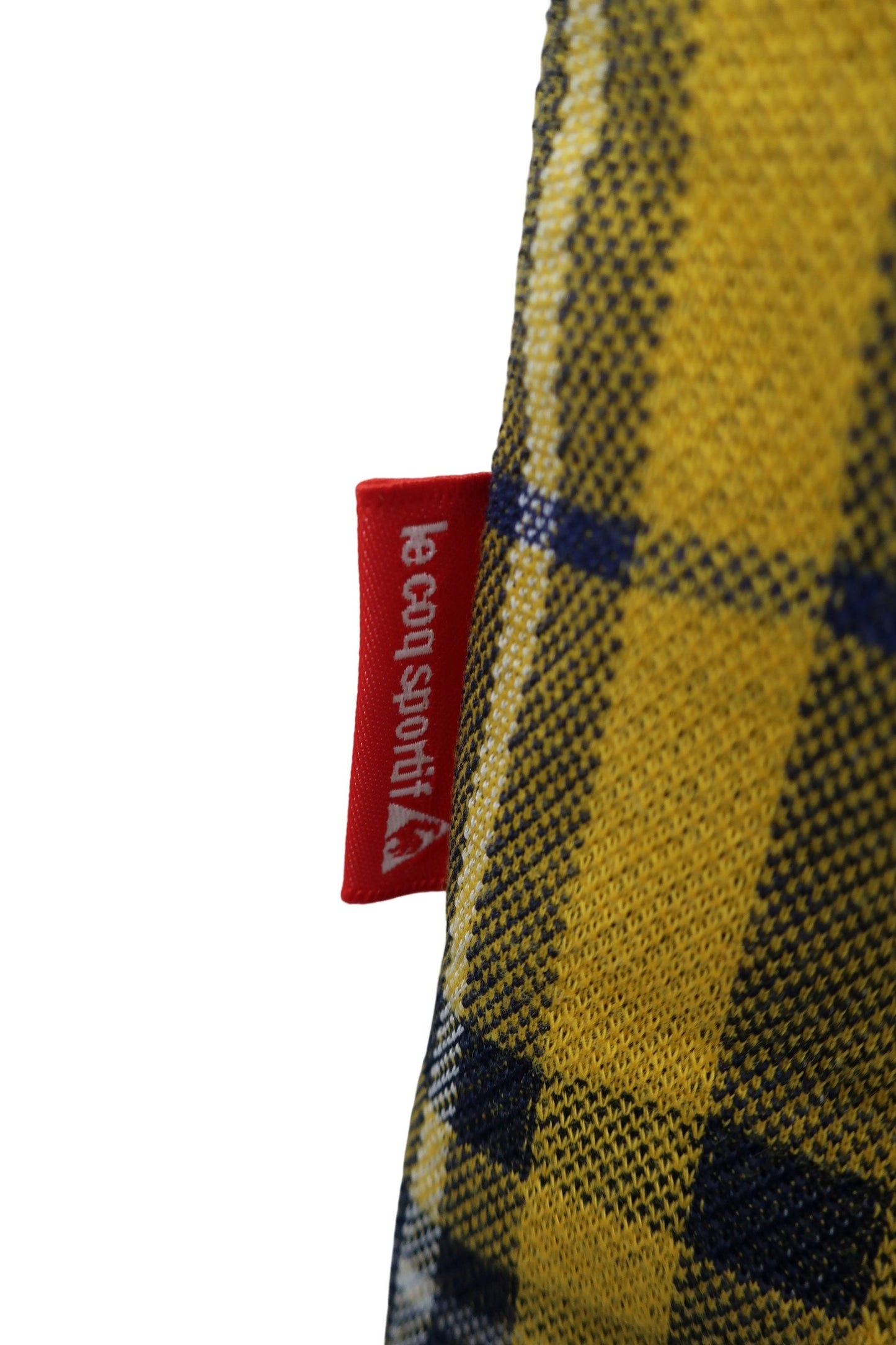 le coq sportif(ルコックスポルティフ) ポロシャツ 黄色チェック レディース L A