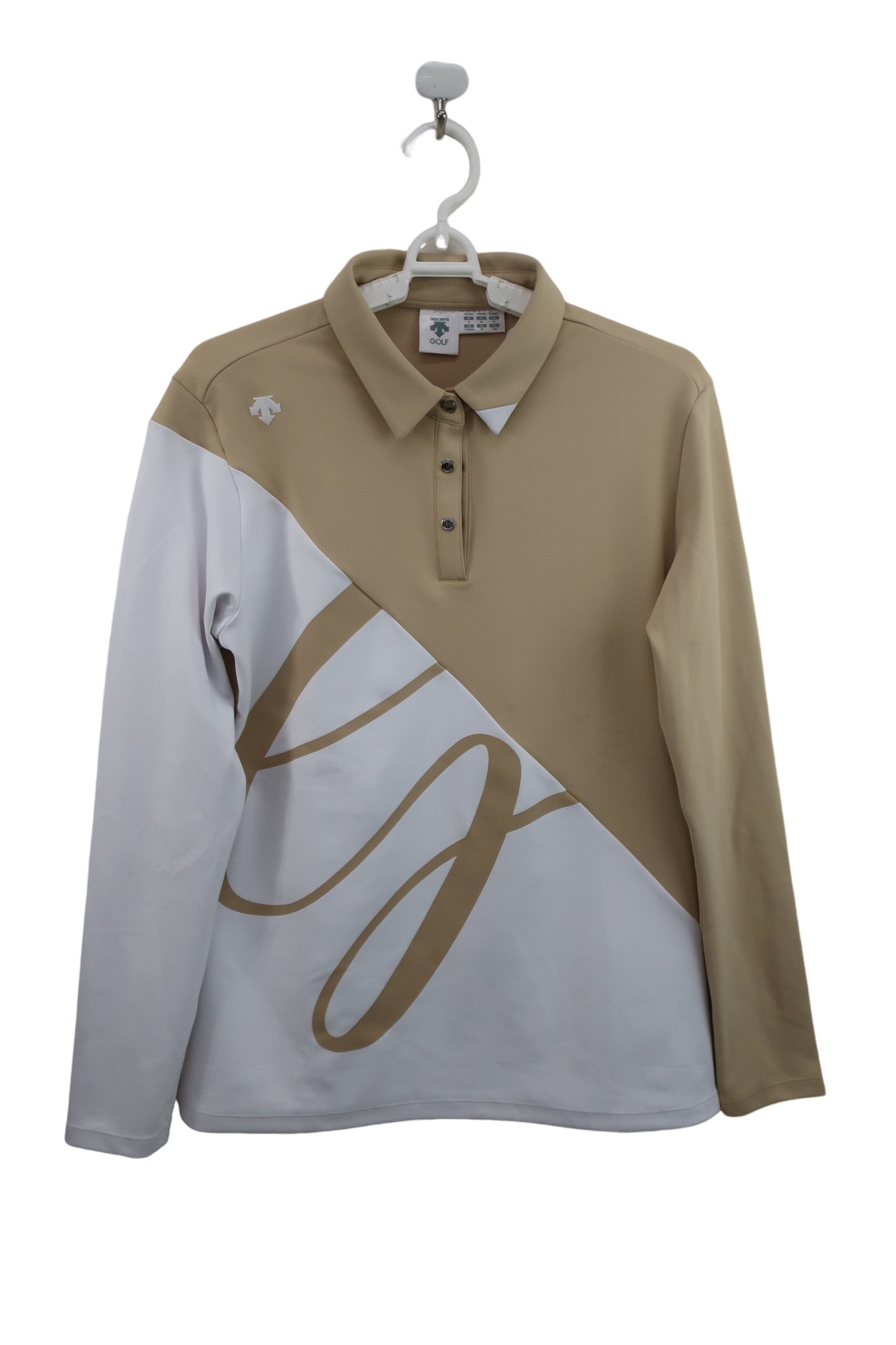 DESCENTE(デサント) 長袖ポロシャツ ベージュ レディース O A