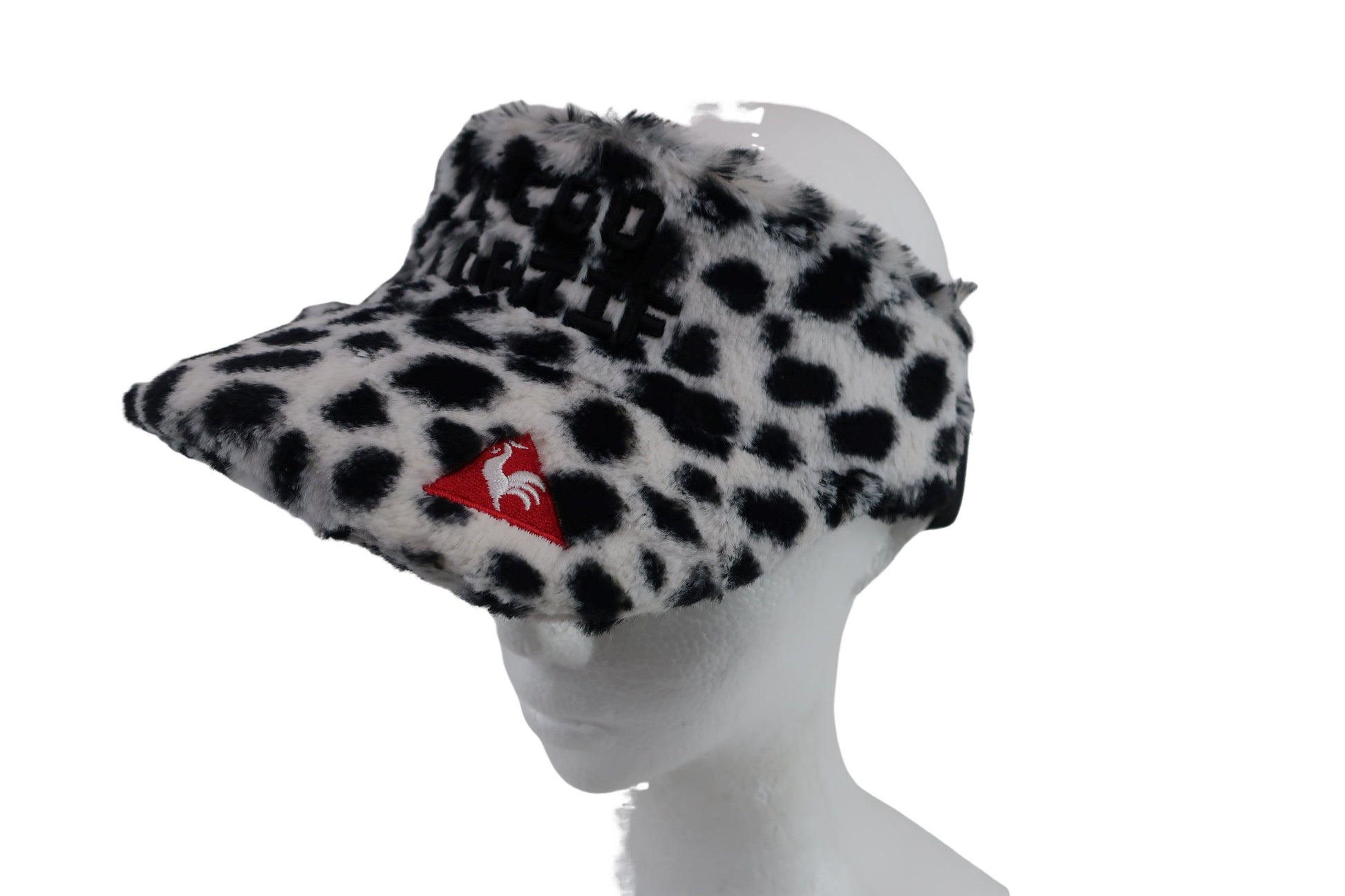 le coq sportif(ルコックスポルティフ) ボアサンバイザー 白黒 レディース フリーサイズ B