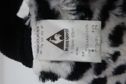 le coq sportif(ルコックスポルティフ) ボアサンバイザー 白黒 レディース フリーサイズ B