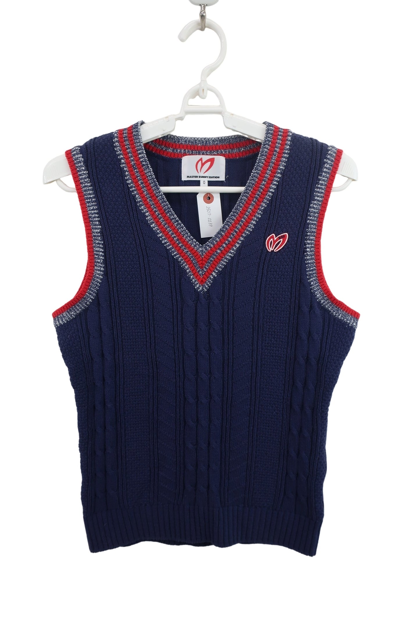 MASTER BUNNY EDITION(マスターバニーエディション) ニットベスト ネイビー レディース 0 159-5273902 B