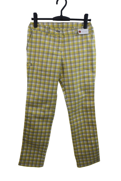 Munsingwear(マンシングウェア) パンツ 白黄色チェック レディース 7 A