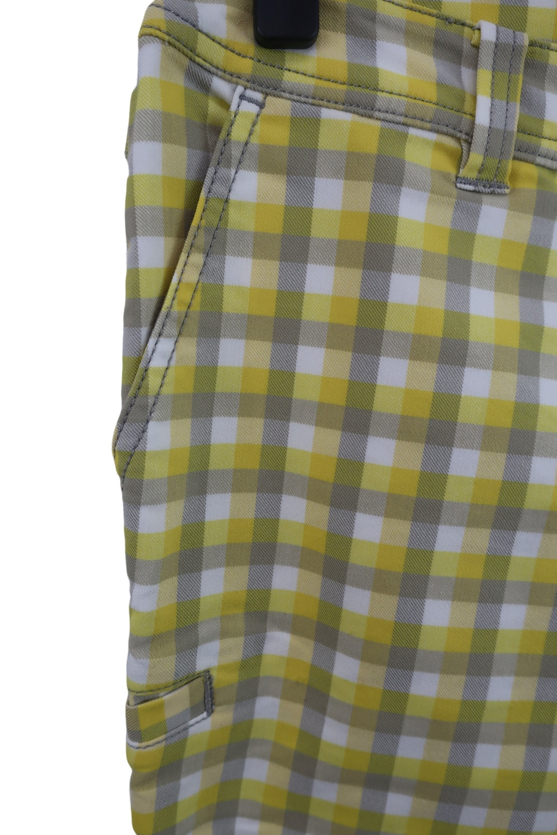 Munsingwear(マンシングウェア) パンツ 白黄色チェック レディース 7 A