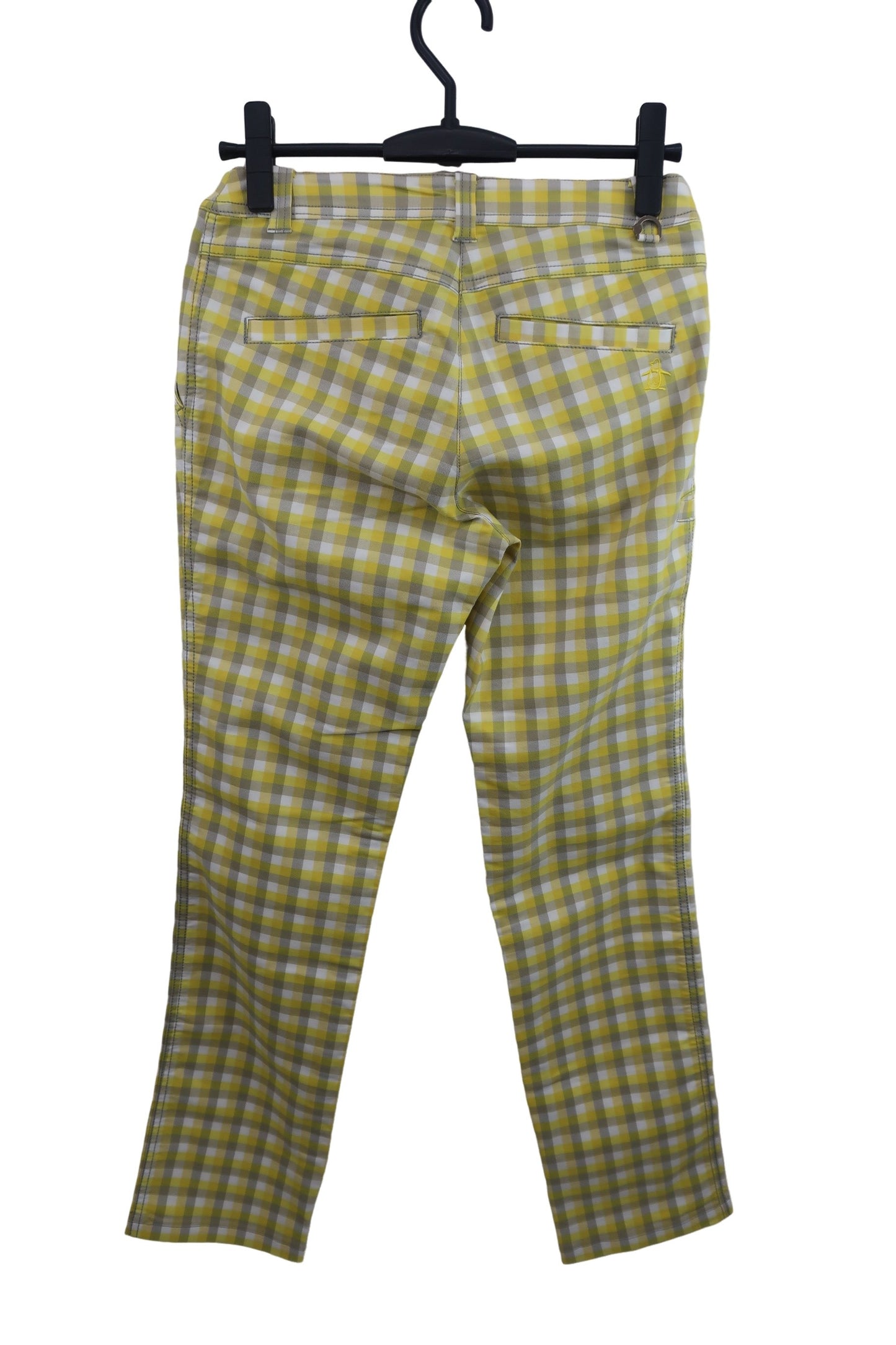 Munsingwear(マンシングウェア) パンツ 白黄色チェック レディース 7 A