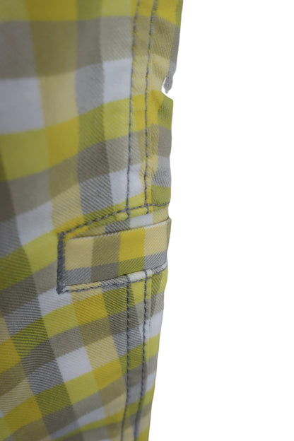 Munsingwear(マンシングウェア) パンツ 白黄色チェック レディース 7 A