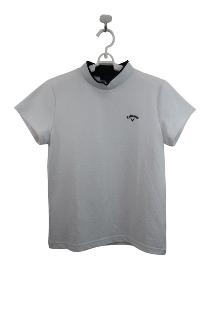 Callaway(キャロウェイ) 半袖モックネックシャツ 白 レディース L C22234202 A