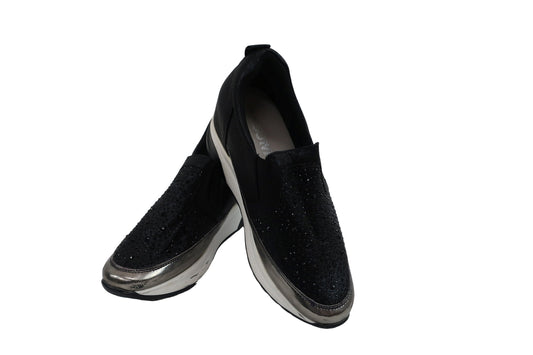 MUUM スリッポン 黒 レディース LL(25.0〜25.5cm) A