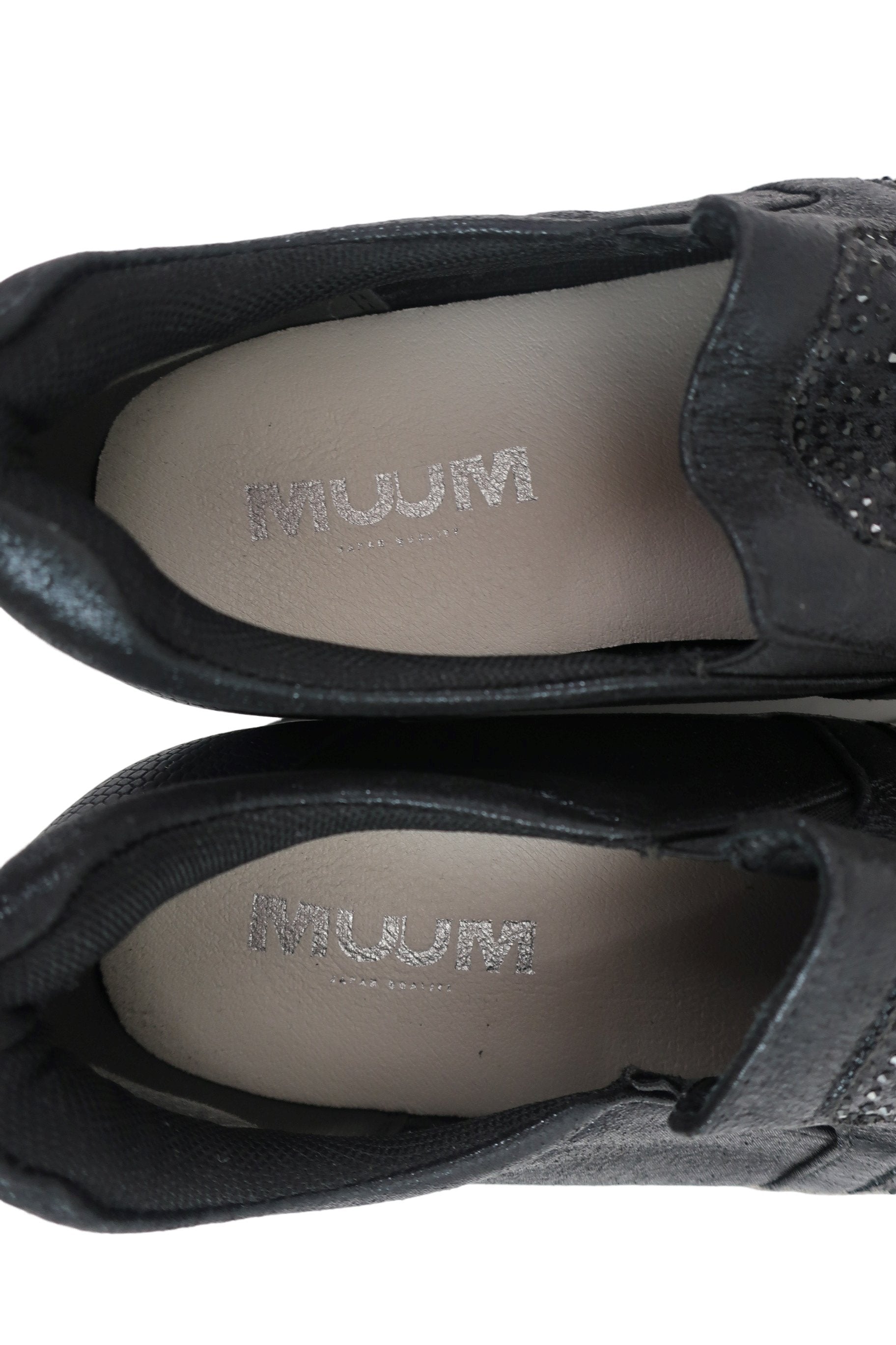 MUUM スリッポン 黒 レディース LL(25.0〜25.5cm) A