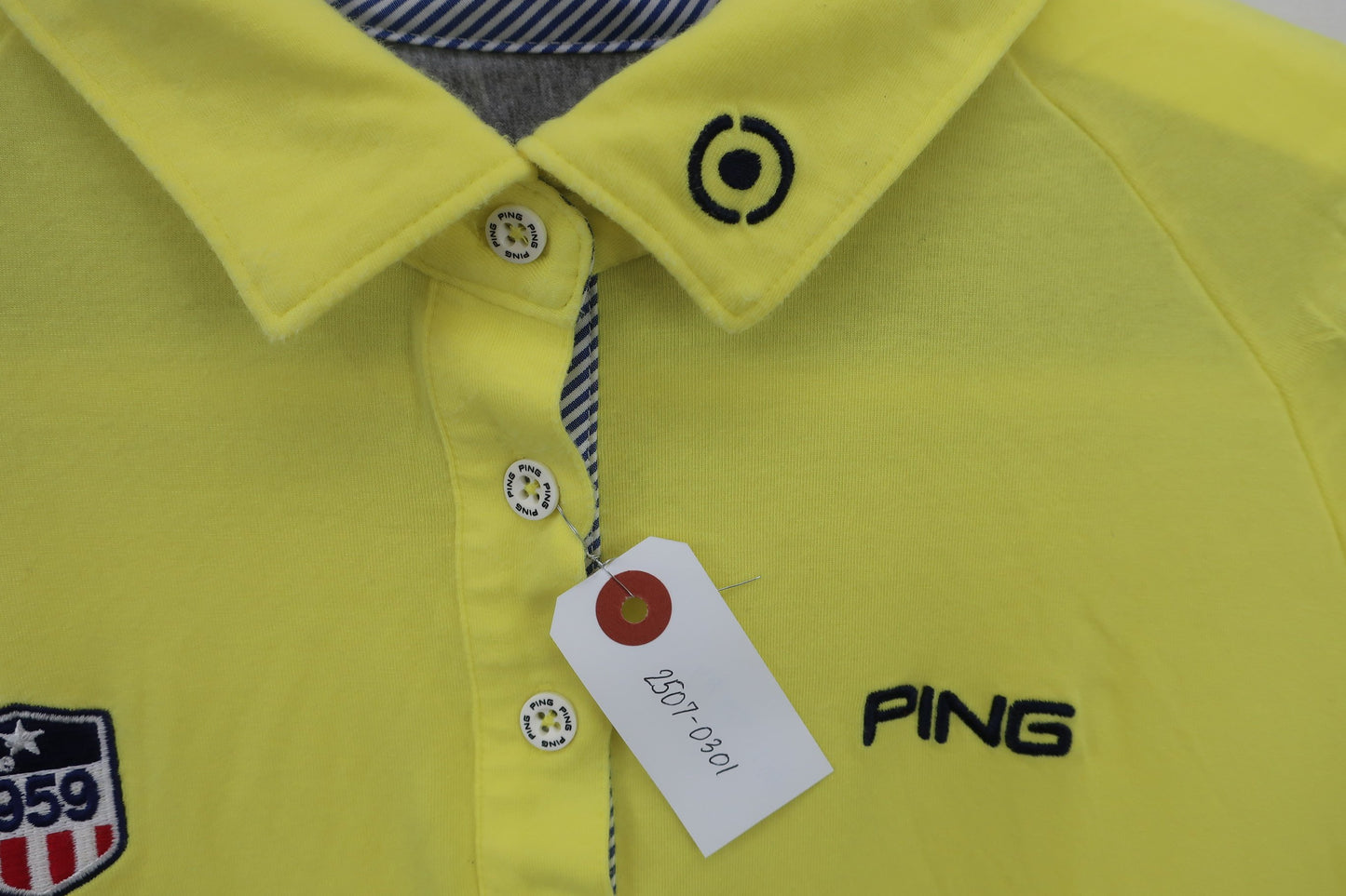 PING(ピン) ポロシャツ 黄色 レディース L B