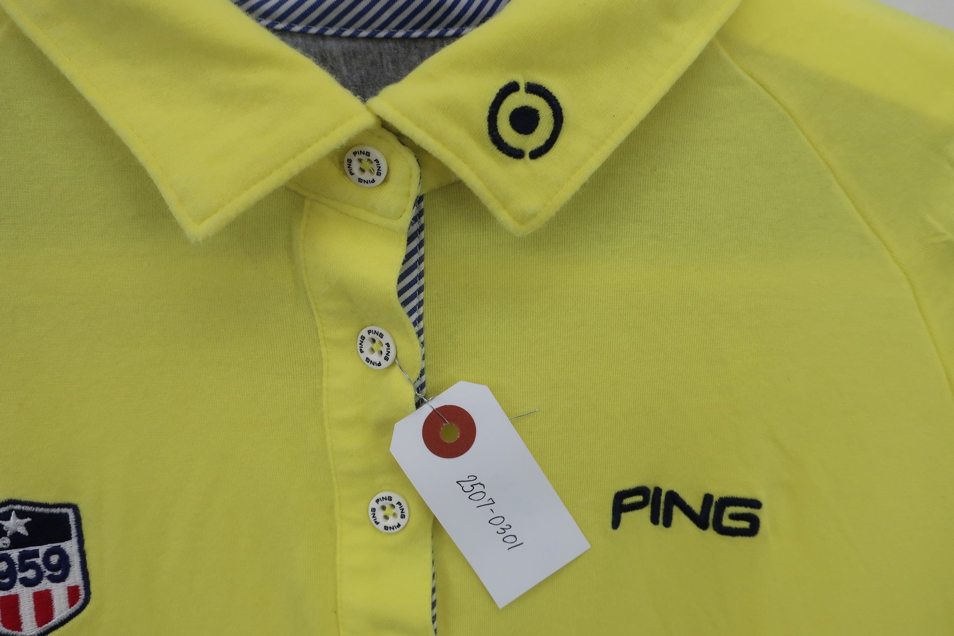 PING(ピン) ポロシャツ 黄色 レディース L B