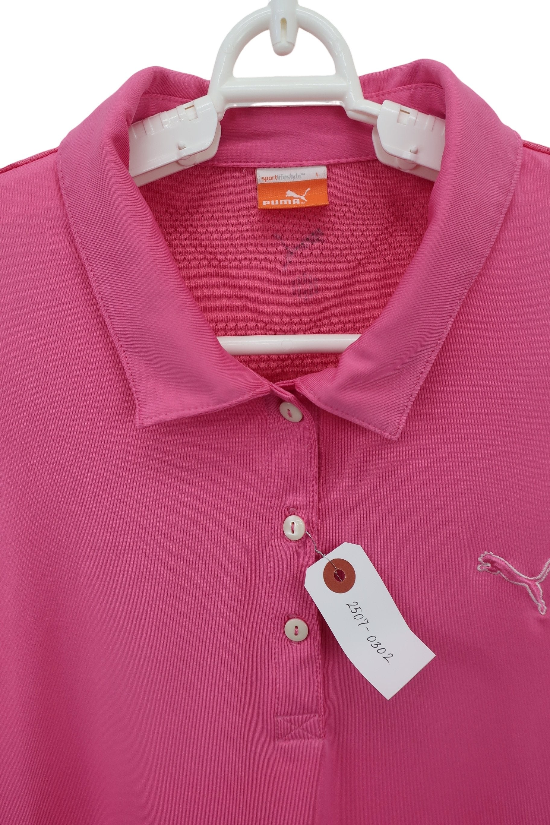 PUMA GOLF(プーマゴルフ) ポロシャツ ピンク レディース L A