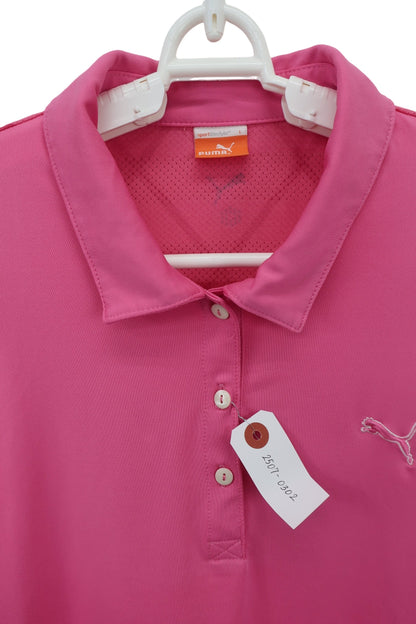 PUMA GOLF(プーマゴルフ) ポロシャツ ピンク レディース L A