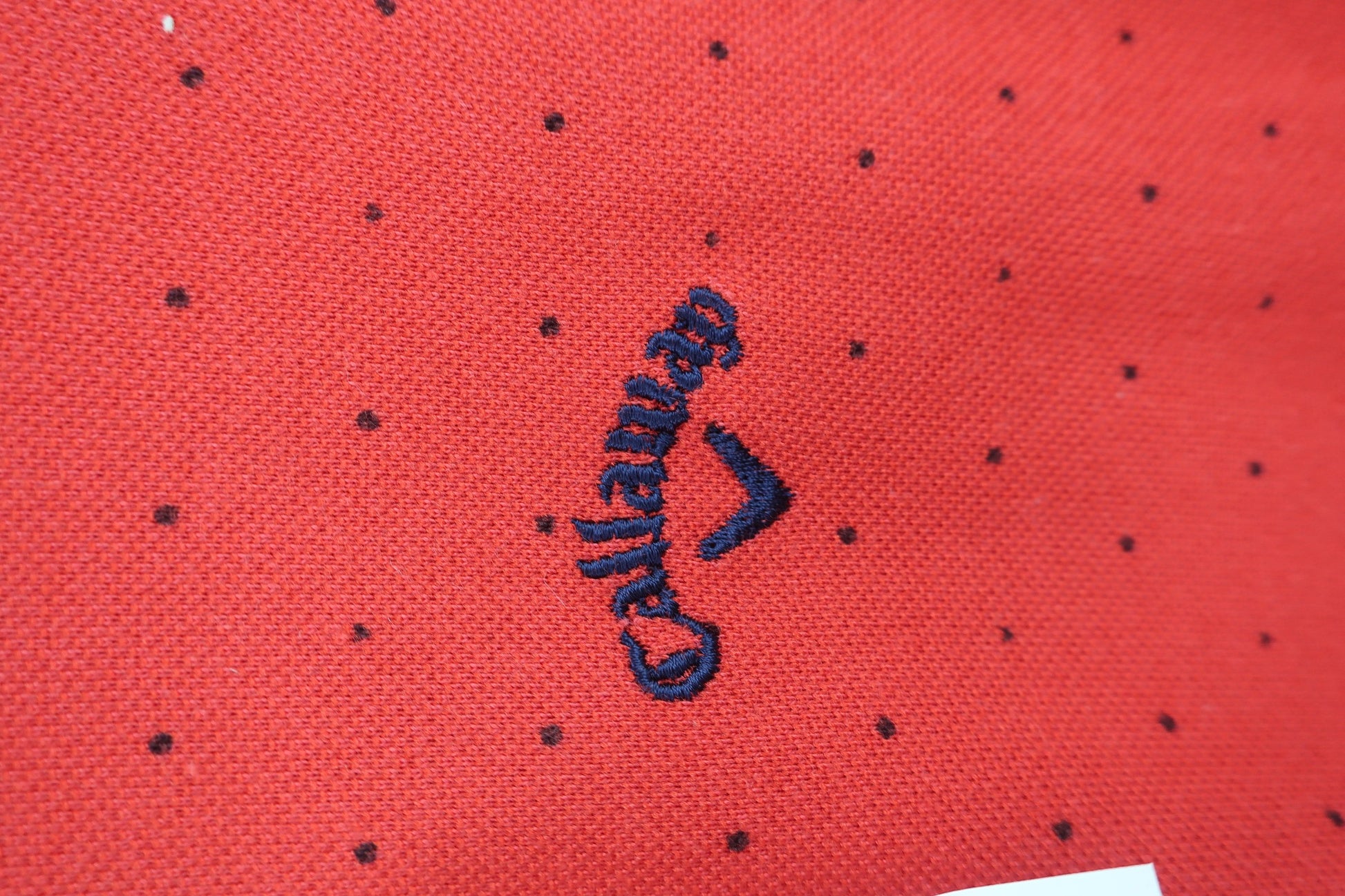 Callaway(キャロウェイ) 長袖ポロシャツ 赤ドット柄 レディース S 241-7256811 A