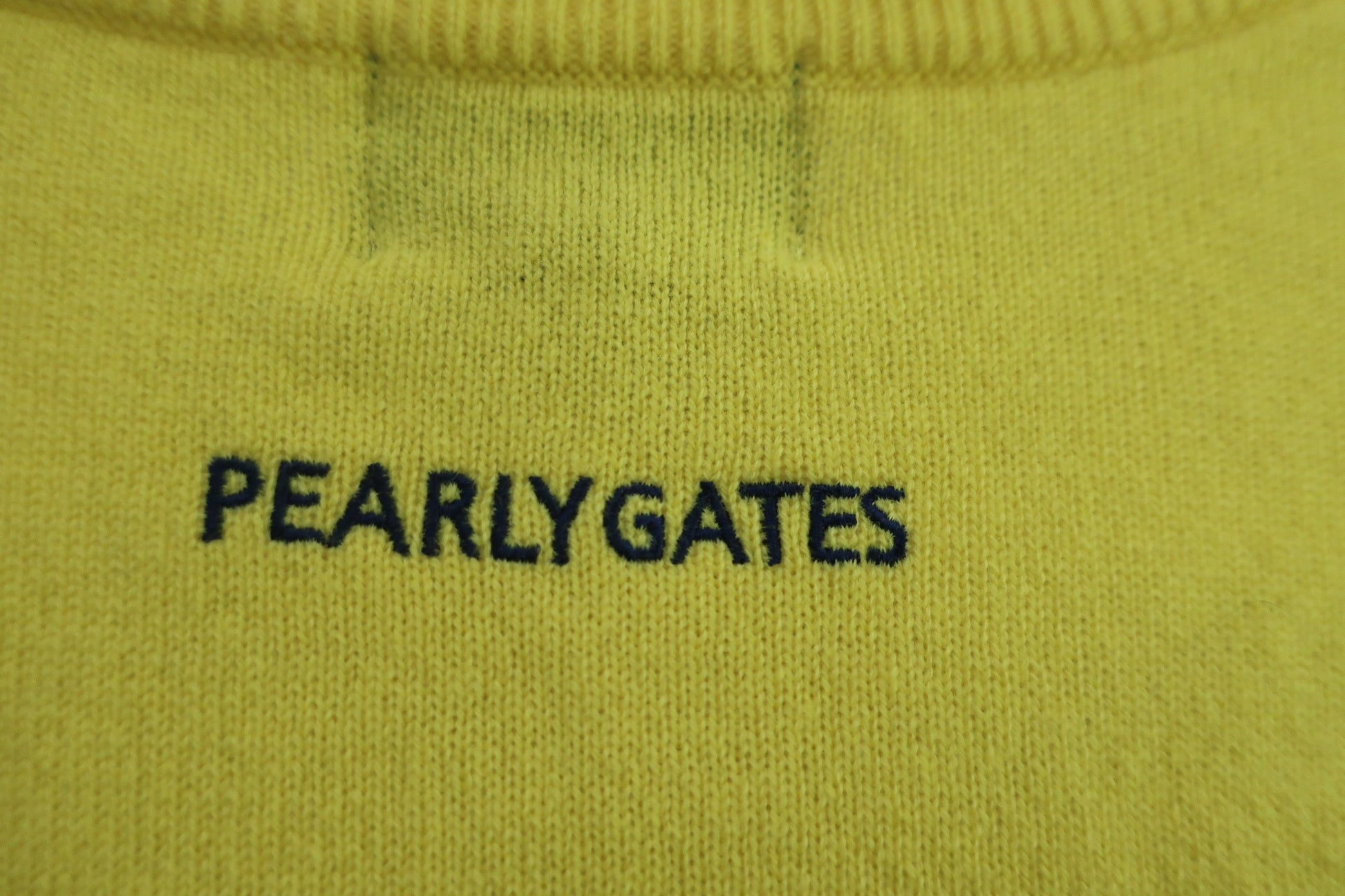 PEARLY GATES(パーリーゲイツ) セーター 黄色 メンズ 4 053-2170001 N