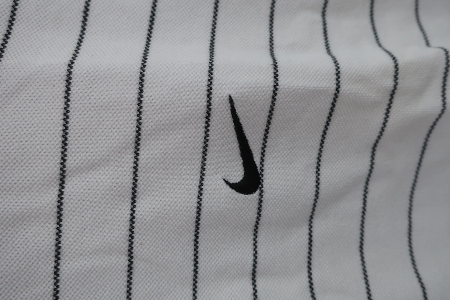 NIKE GOLF(ナイキゴルフ) ポロシャツ 白黒ボーダー メンズ S B