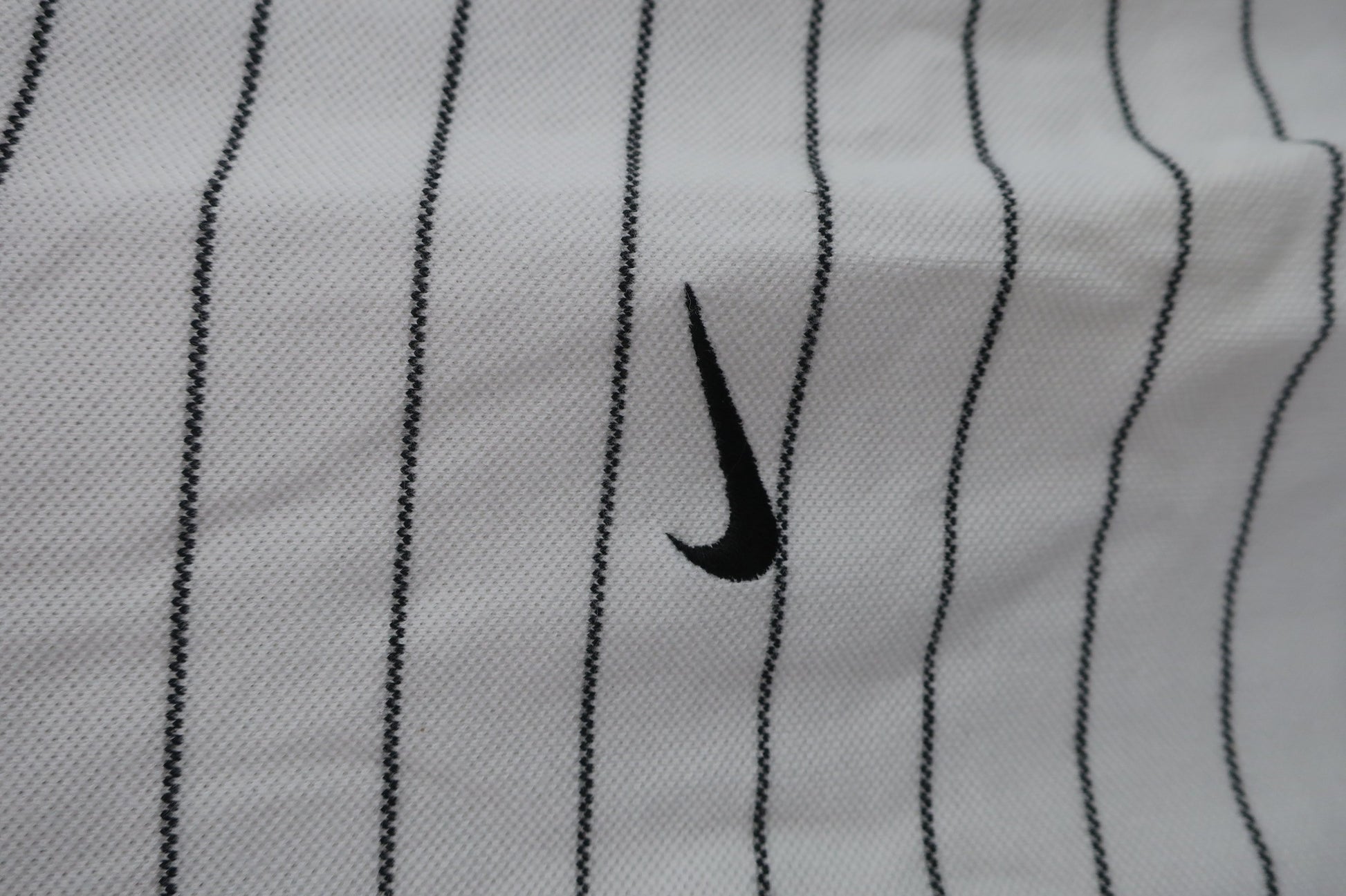 NIKE GOLF(ナイキゴルフ) ポロシャツ 白黒ボーダー メンズ S B
