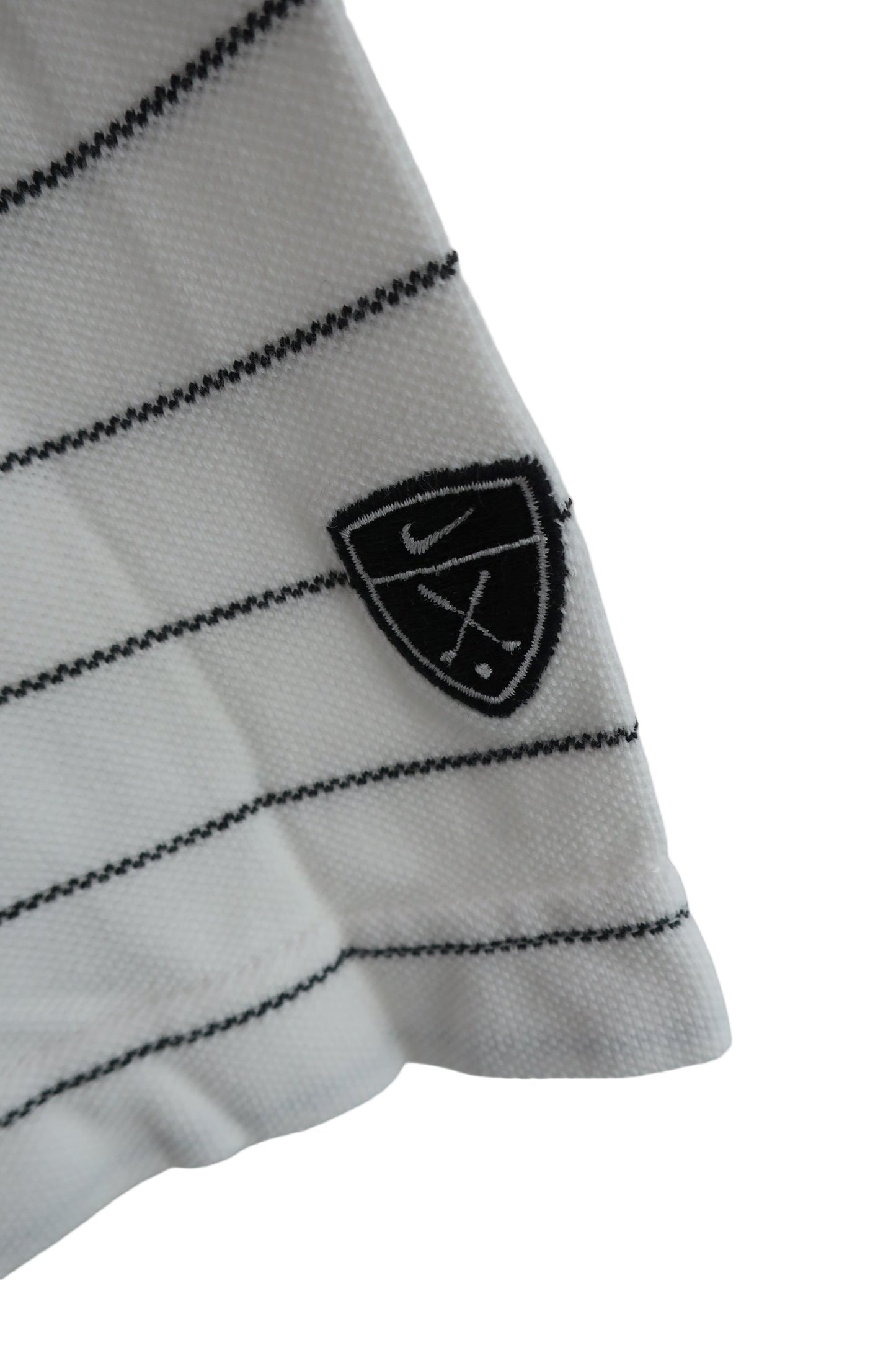 NIKE GOLF(ナイキゴルフ) ポロシャツ 白黒ボーダー メンズ S B