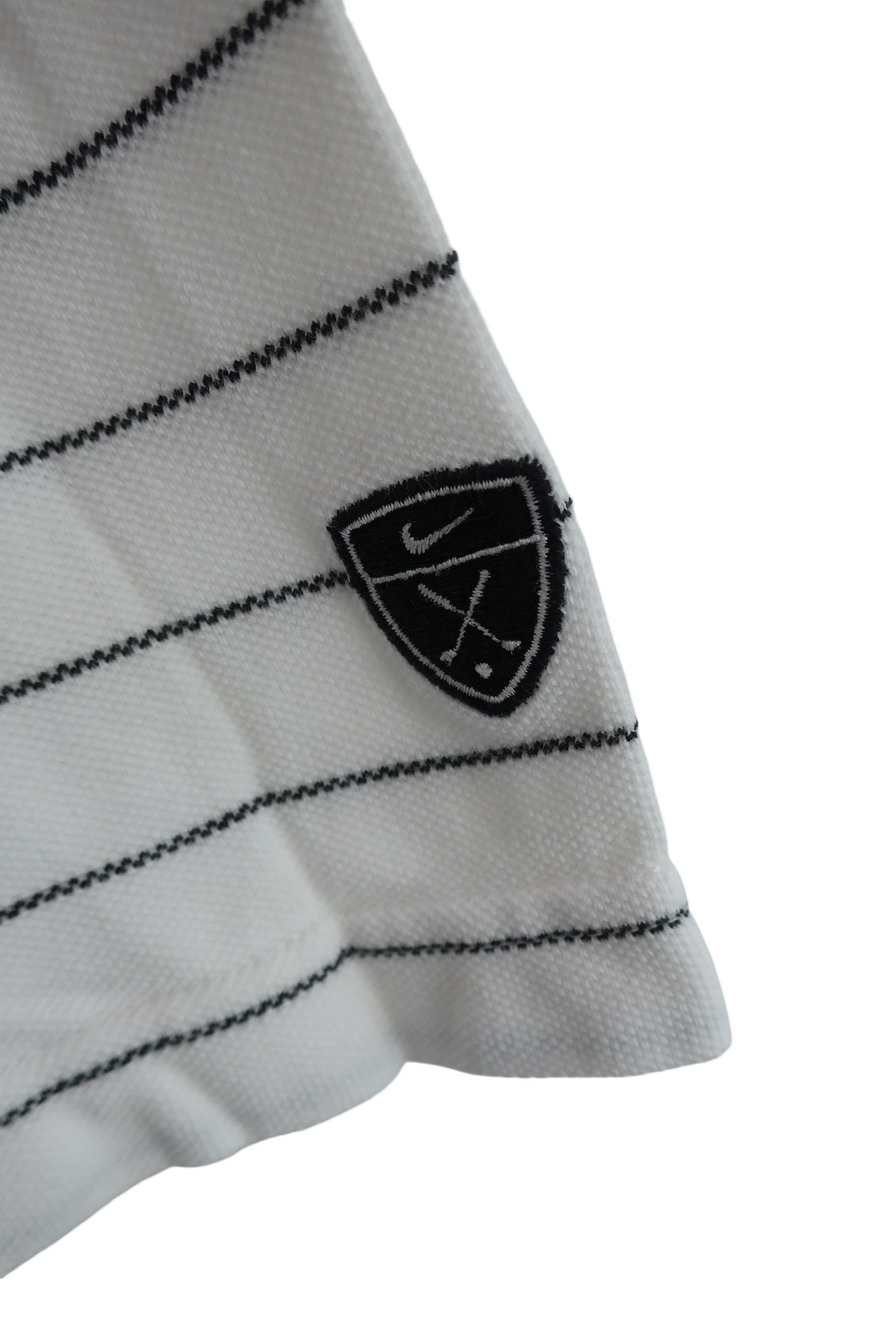 NIKE GOLF(ナイキゴルフ) ポロシャツ 白黒ボーダー メンズ S B