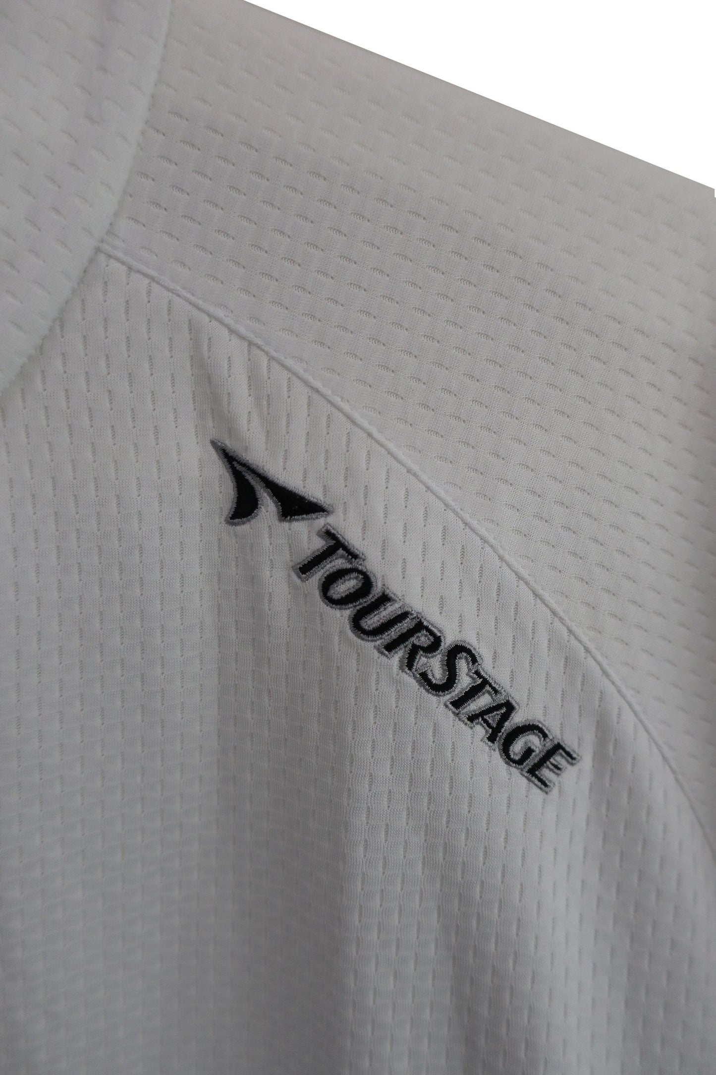 TOURSTAGE(ツアーステージ) ハーフジップシャツ 白水色 メンズ M A