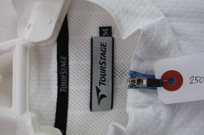 TOURSTAGE(ツアーステージ) ハーフジップシャツ 白水色 メンズ M A