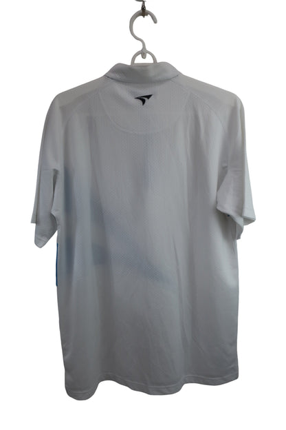 TOURSTAGE(ツアーステージ) ハーフジップシャツ 白水色 メンズ M A