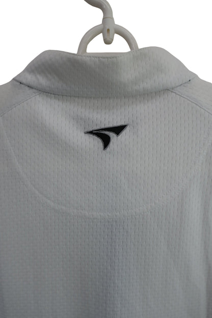 TOURSTAGE(ツアーステージ) ハーフジップシャツ 白水色 メンズ M A