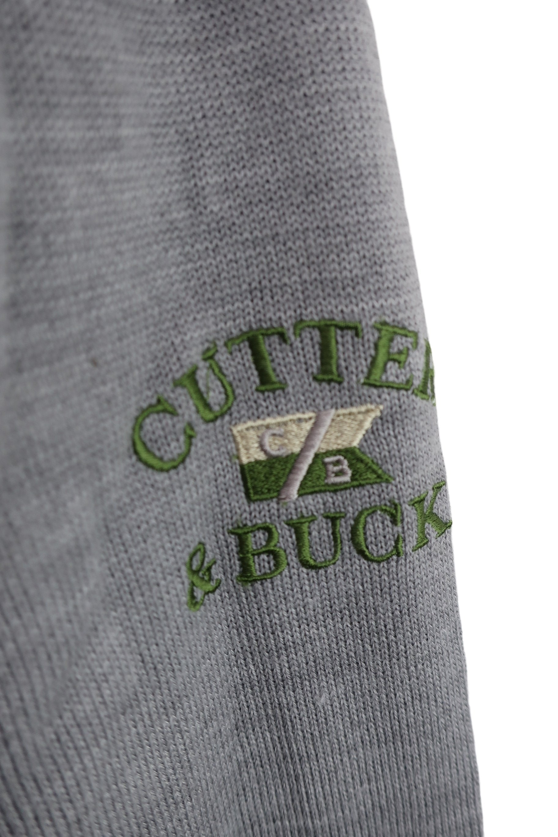 CUTTER&BUCK(カッター＆バック) ハーフジップセーター グレーアーガイル柄 メンズ M B