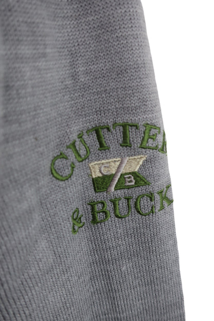 CUTTER&BUCK(カッター＆バック) ハーフジップセーター グレーアーガイル柄 メンズ M B