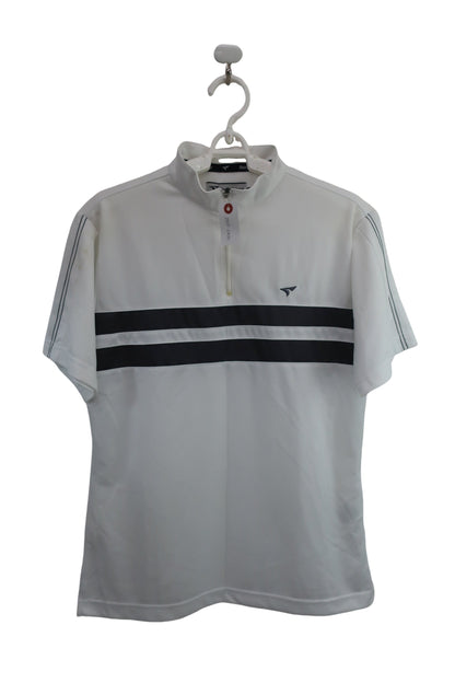 TOURSTAGE(ツアーステージ) ハーフジップシャツ 白 メンズ M A