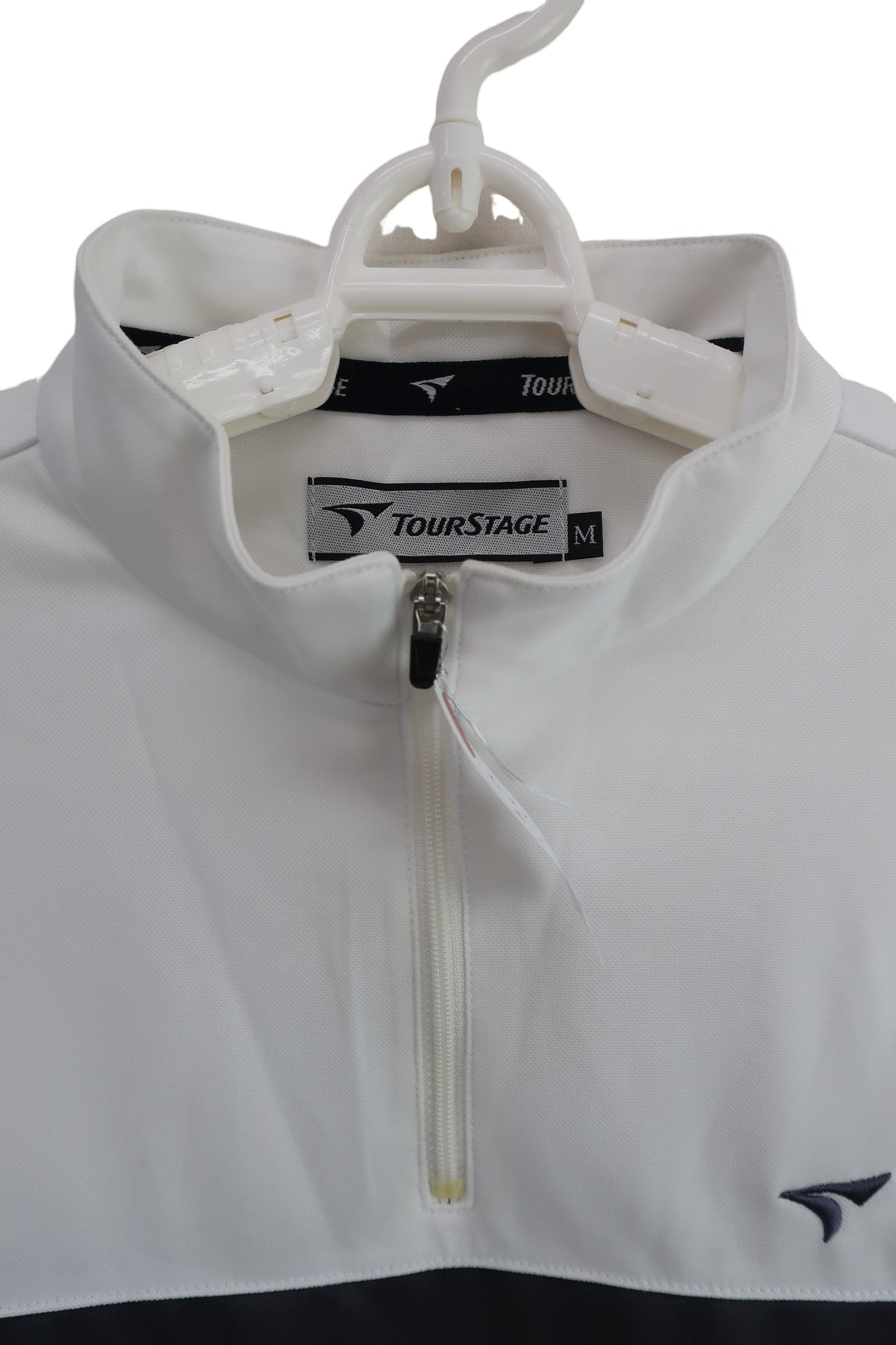 TOURSTAGE(ツアーステージ) ハーフジップシャツ 白 メンズ M A