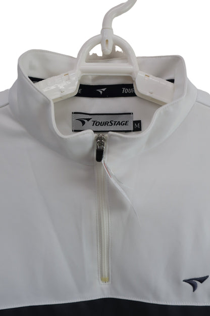 TOURSTAGE(ツアーステージ) ハーフジップシャツ 白 メンズ M A