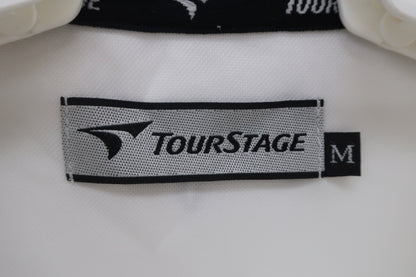 TOURSTAGE(ツアーステージ) ハーフジップシャツ 白 メンズ M A