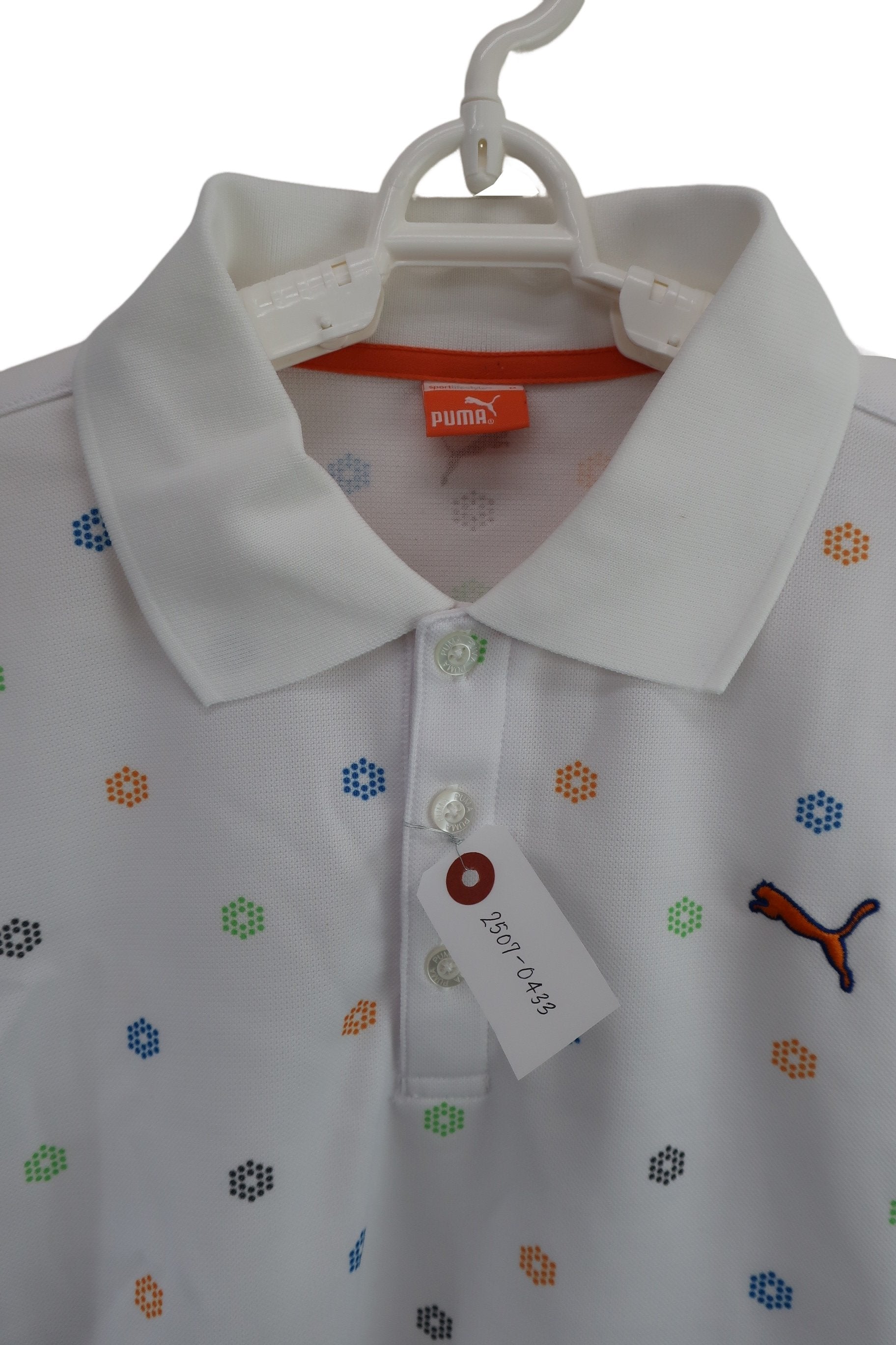 PUMA GOLF(プーマゴルフ) ポロシャツ 白 メンズ M A