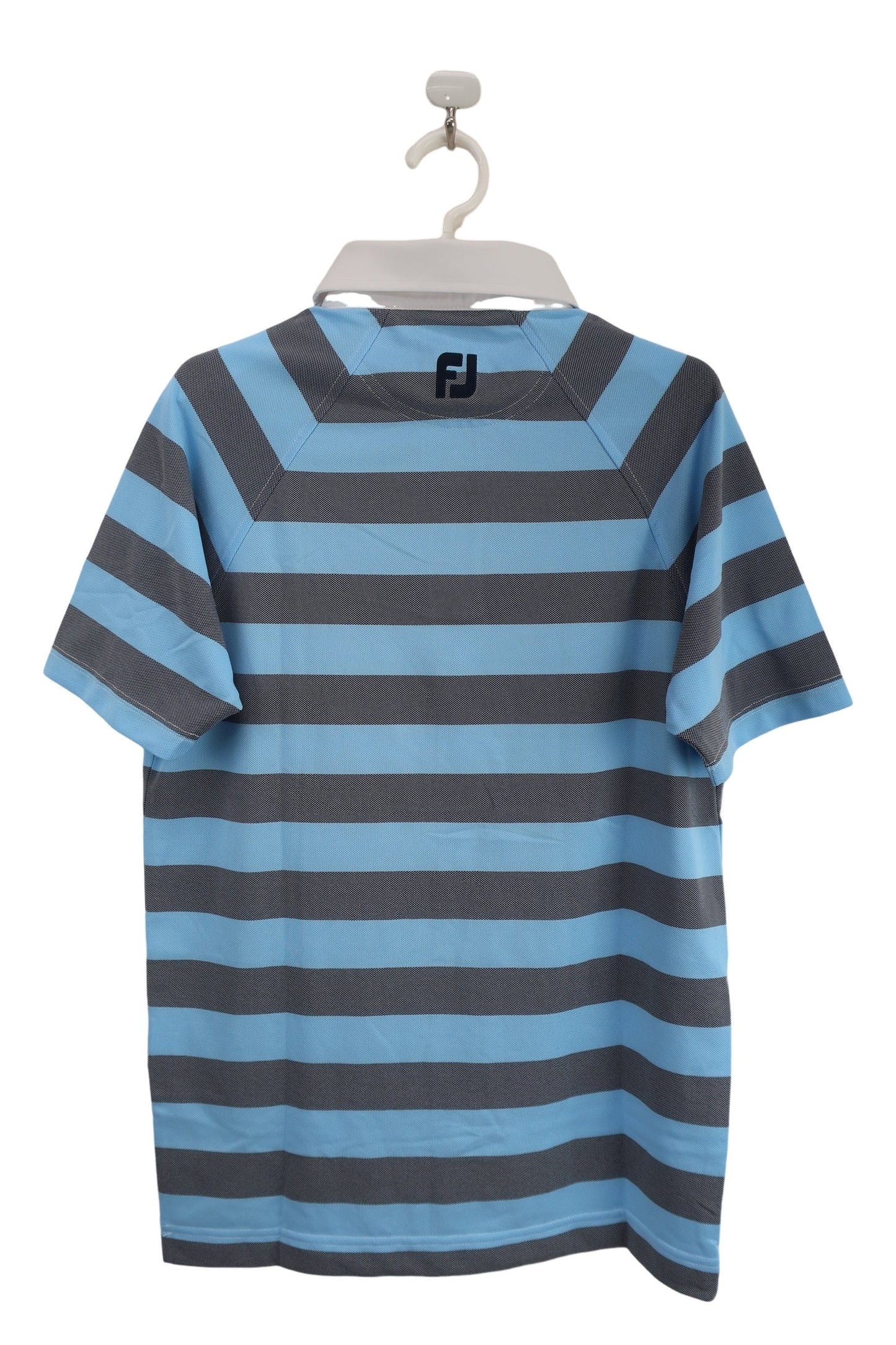 FOOTJOY(フットジョイ) ポロシャツ 水色グレーボーダー メンズ M A