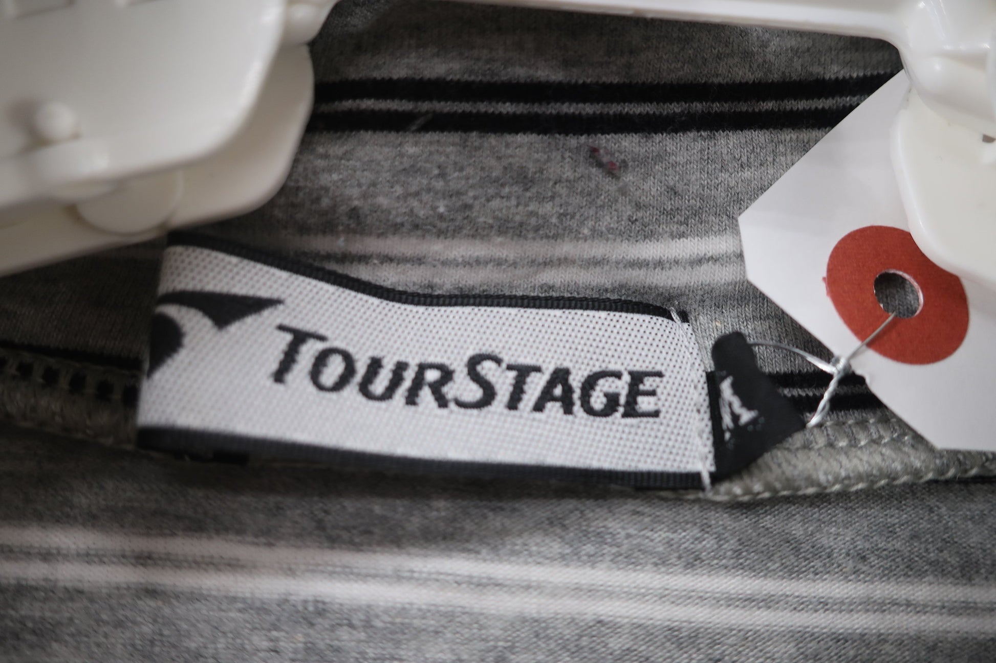 TOURSTAGE(ツアーステージ) ハイネックシャツ グレーボーダー メンズ M B