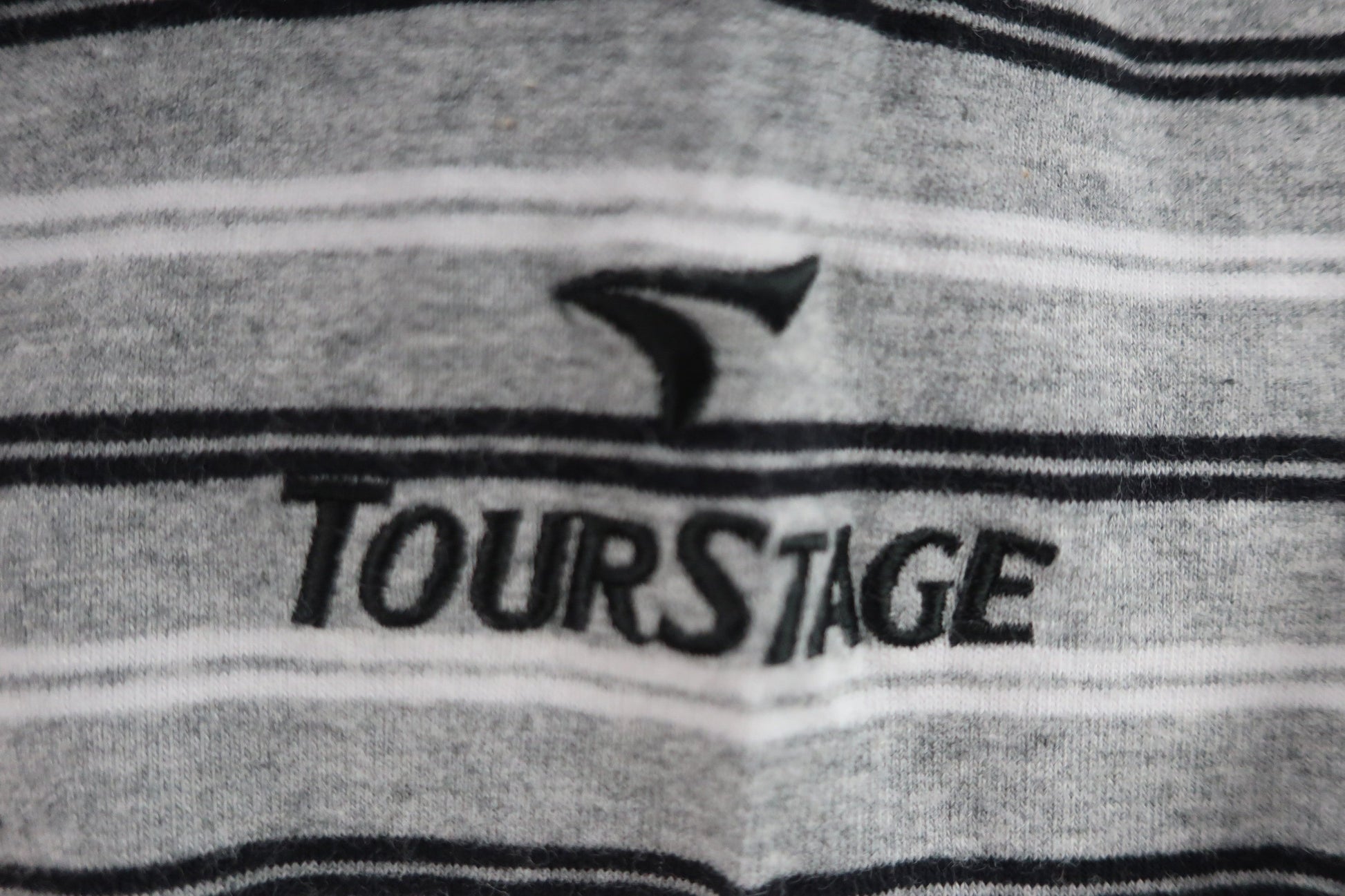 TOURSTAGE(ツアーステージ) ハイネックシャツ グレーボーダー メンズ M B
