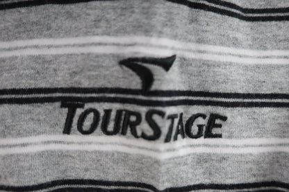 TOURSTAGE(ツアーステージ) ハイネックシャツ グレーボーダー メンズ M B
