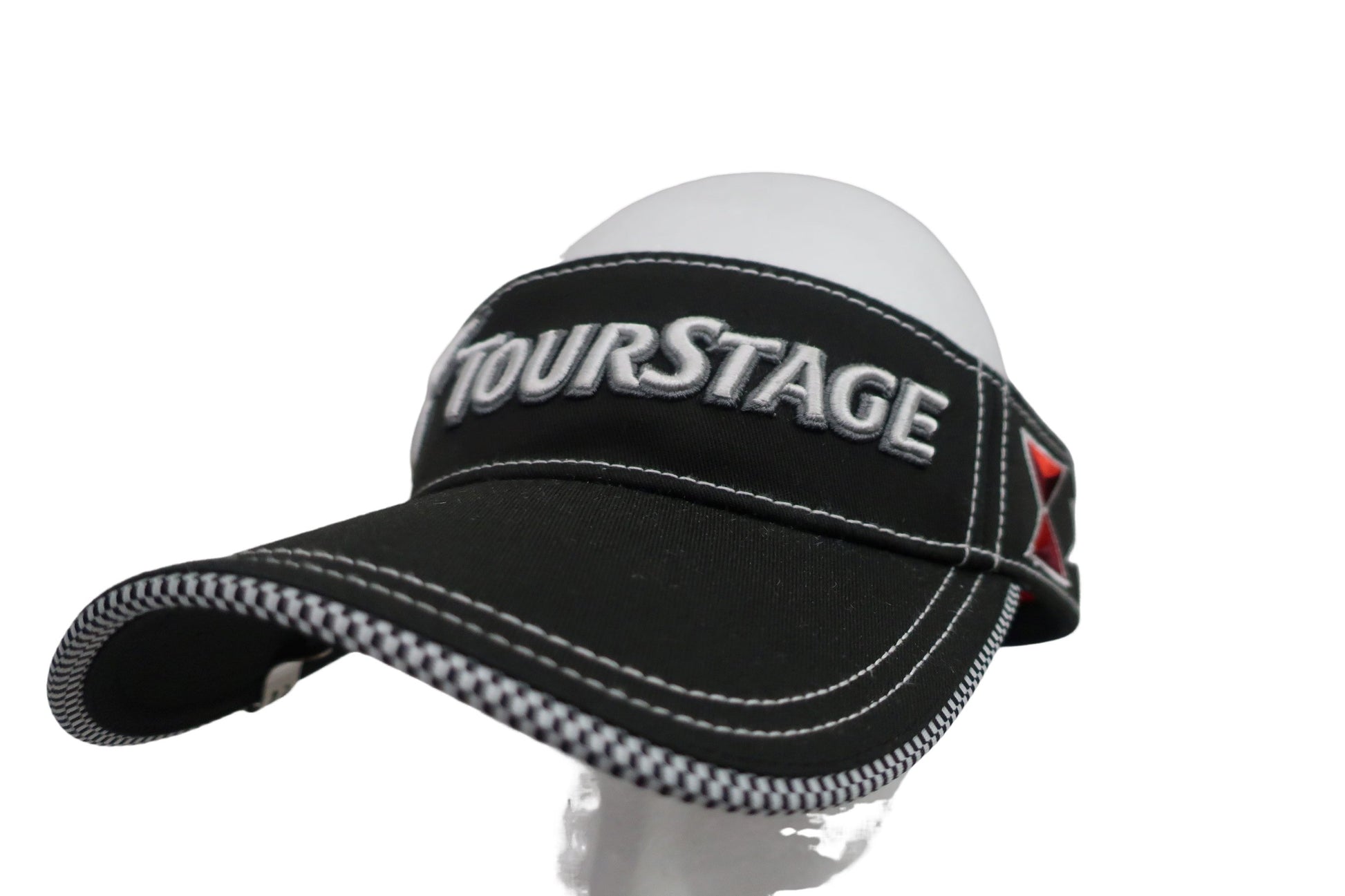 TOURSTAGE(ツアーステージ) サンバイザー 黒 メンズ フリーサイズ A