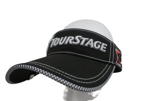 TOURSTAGE(ツアーステージ) サンバイザー 黒 メンズ フリーサイズ A