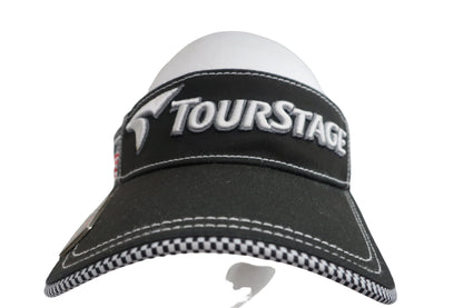 TOURSTAGE(ツアーステージ) サンバイザー 黒 メンズ フリーサイズ A
