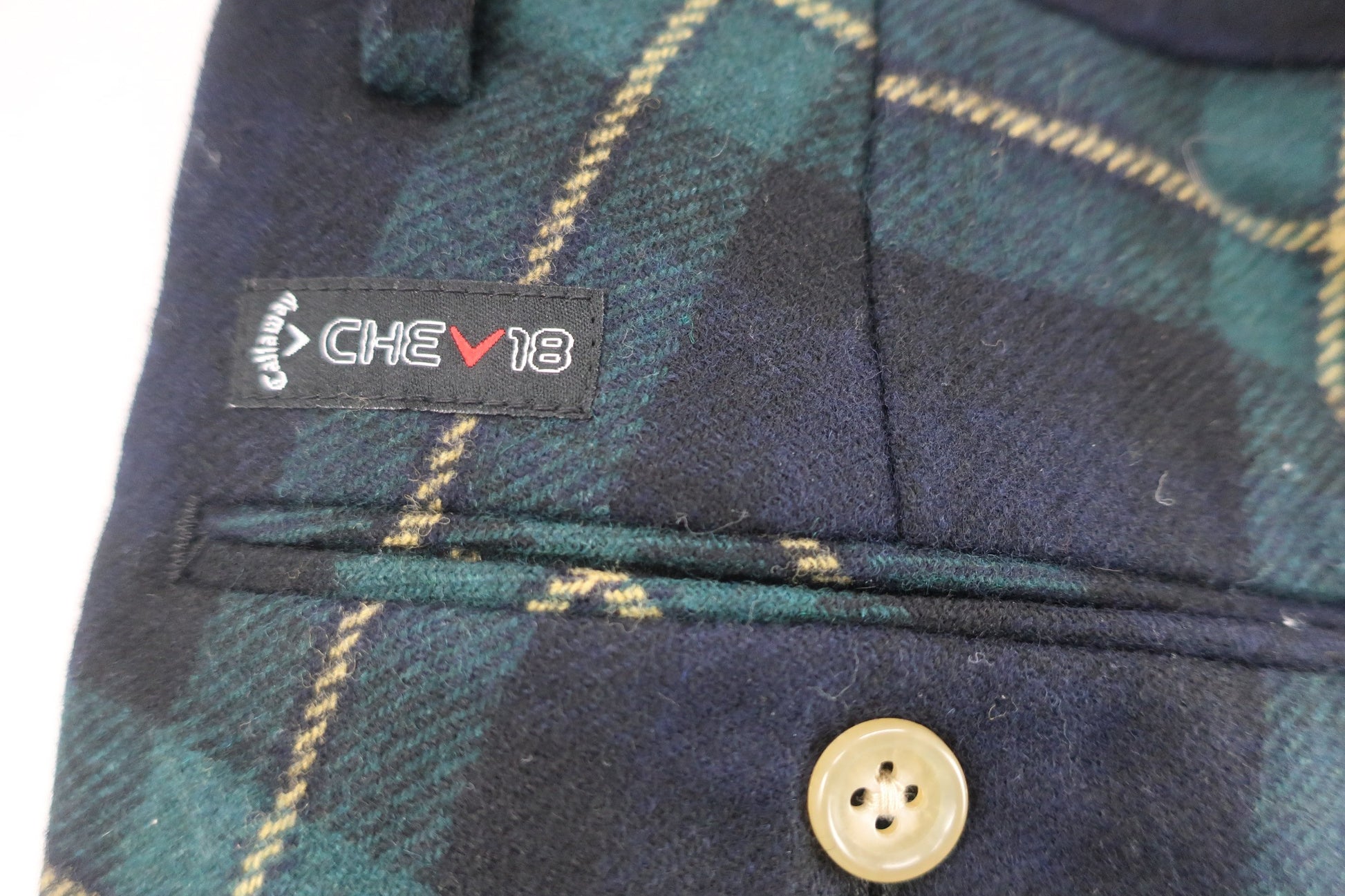 Callaway(キャロウェイ) パンツ 緑紺チェック メンズ M 241-220638 N