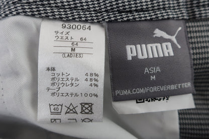 PUMA GOLF(プーマゴルフ) パンツ 白黒千鳥柄 レディース 64 A