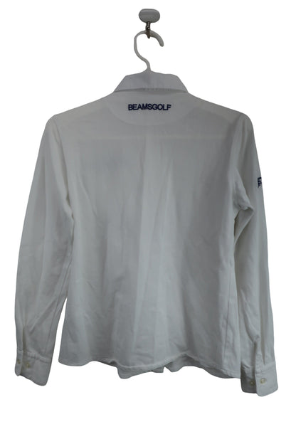 BEAMS GOLF(ビームスゴルフ) 長袖ポロシャツ 白 レディース M A