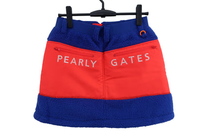 PEARLY GATES(パーリーゲイツ) ボアスカート 青オレンジ レディース 1 A